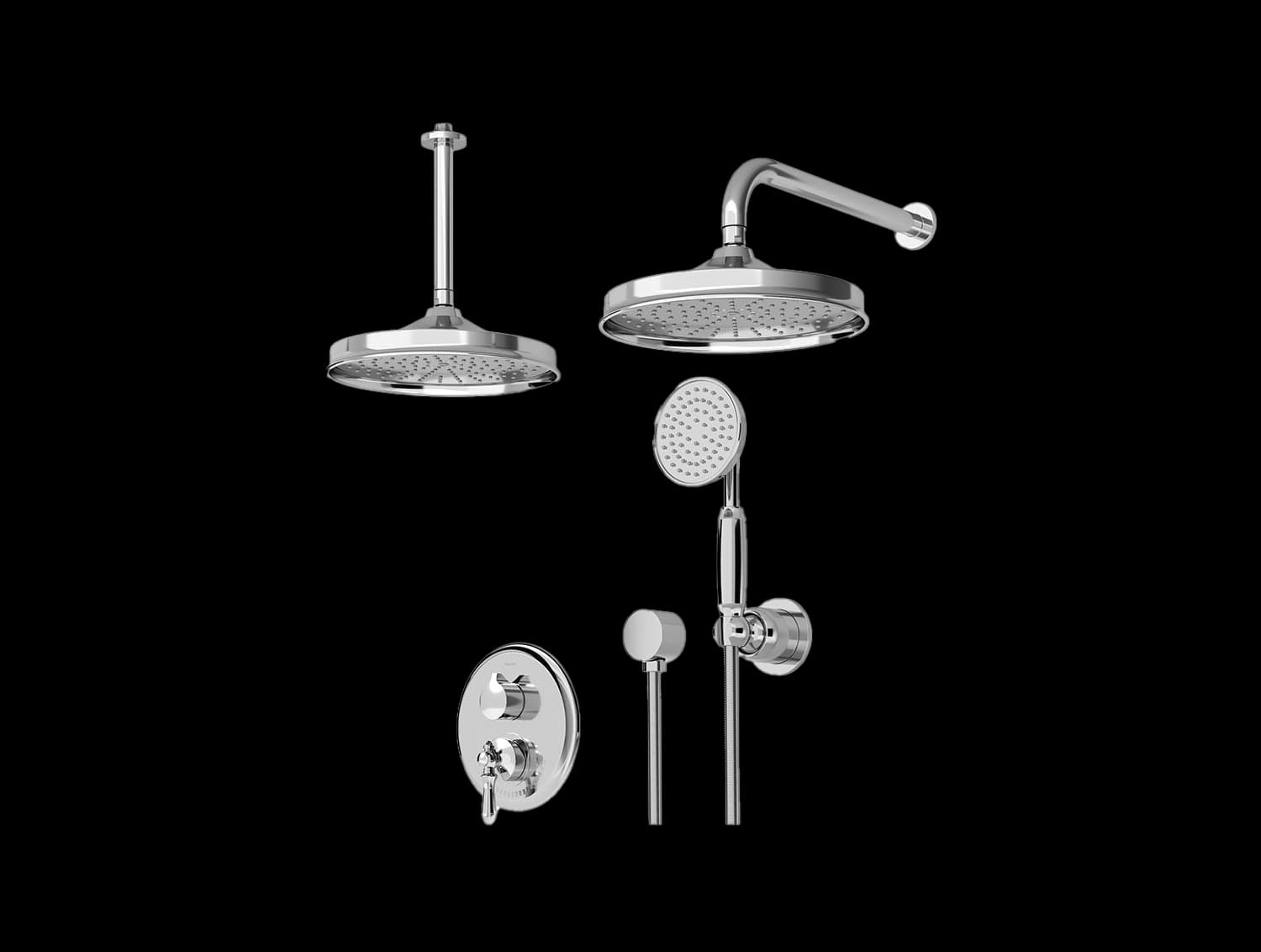شیر حمام توکار شودر مدل زیگموند BRASS | تیپ 3