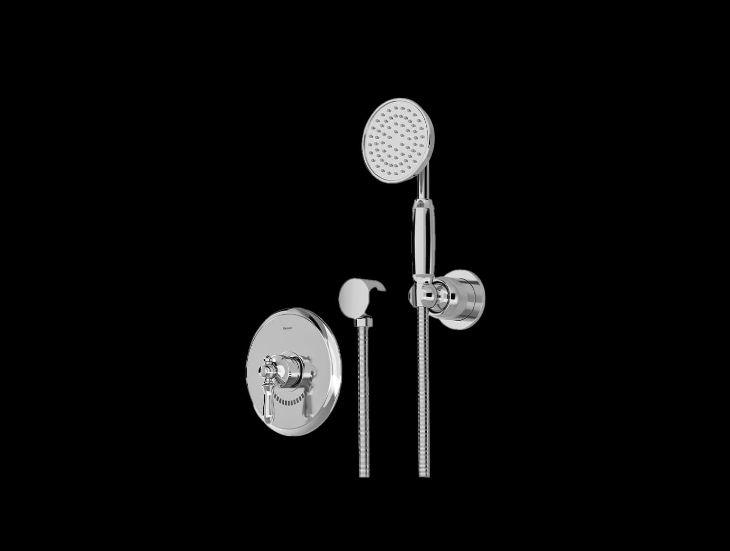 شیر حمام توکار شودر مدل زیگموند BRASS | تیپ 2