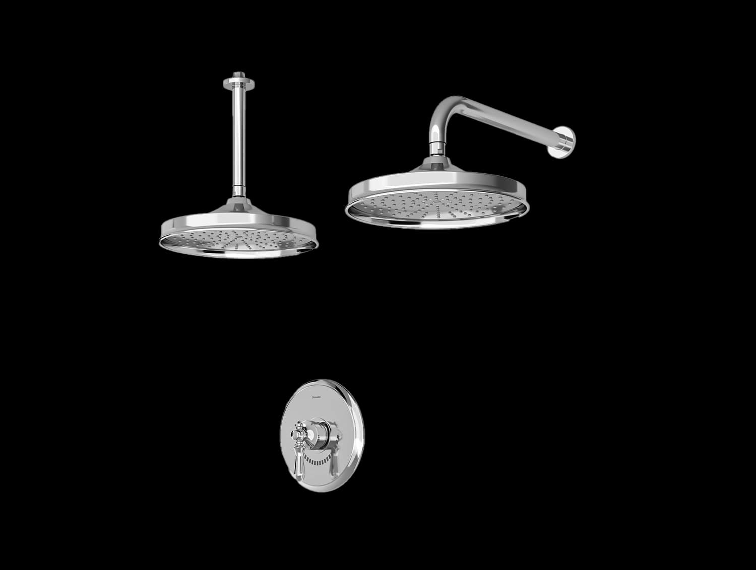 شیر حمام توکار شودر مدل زیگموند BRASS | تیپ 1